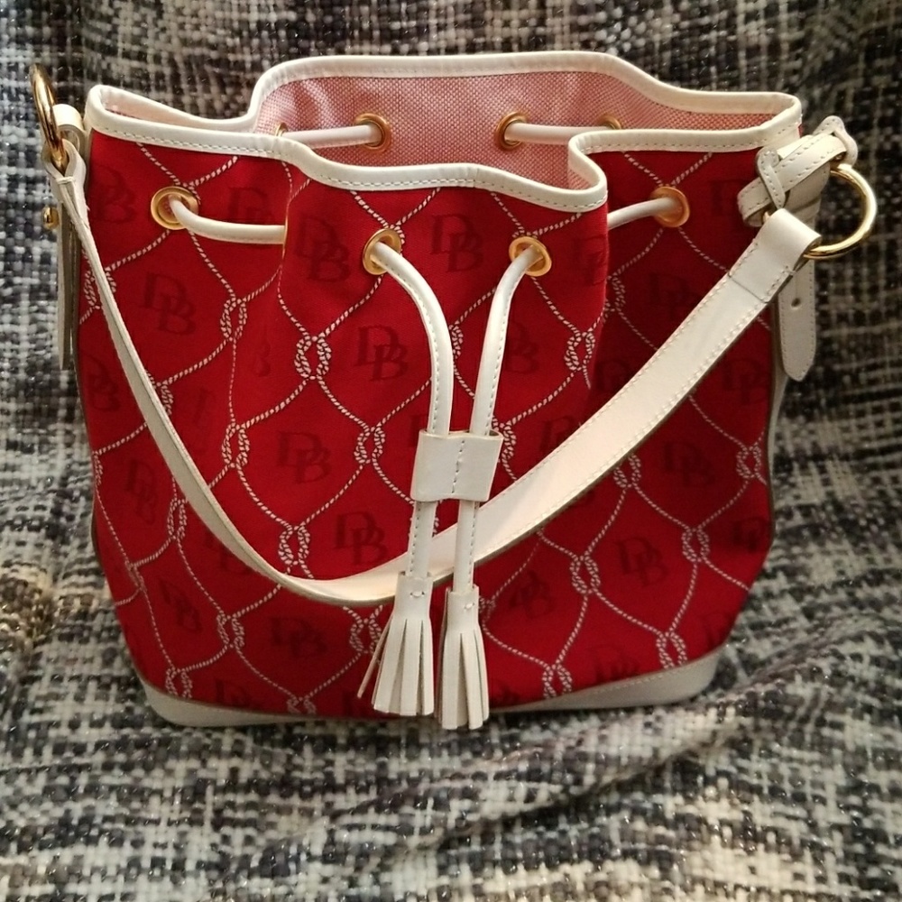 Red and white Dooney Bourke
